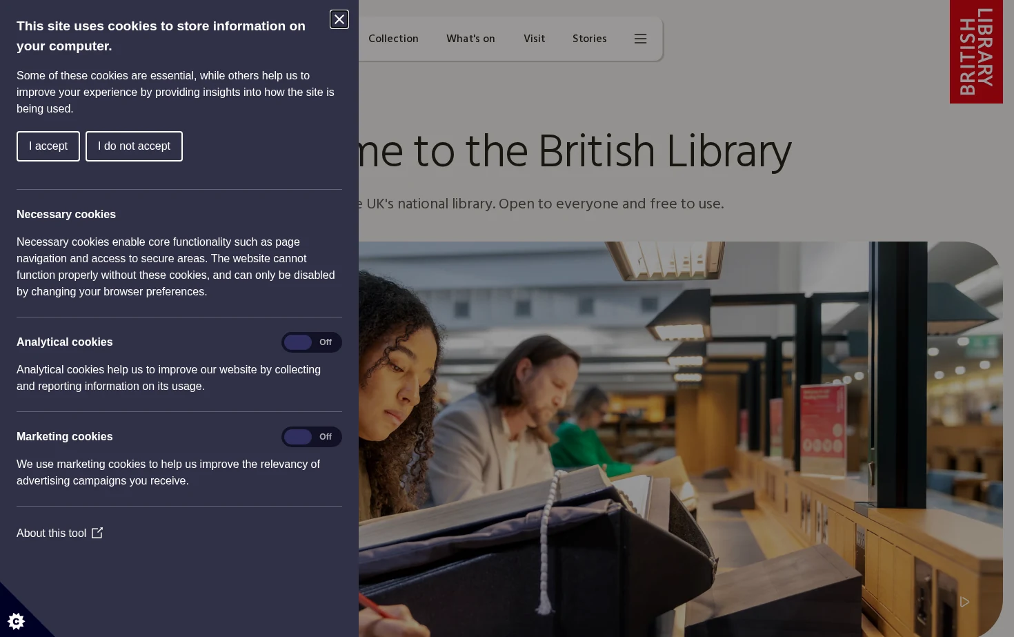 The British Library 页面快照